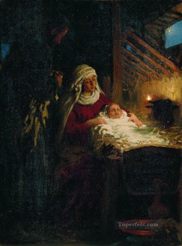 nativity 1890 Ilya Repin Oil Paintings